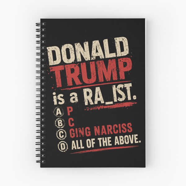 Item preview, Donald Trump Is A Racist. A P B C Aging Narcissist. All Of The Above. Anti Trump Political Activist designed and sold by HumansStuck12.