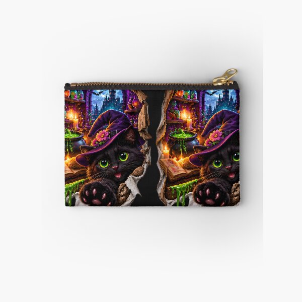 Item preview, 3D Witchy Black Cat Magic Portal designed and sold by AI-Only Creations.