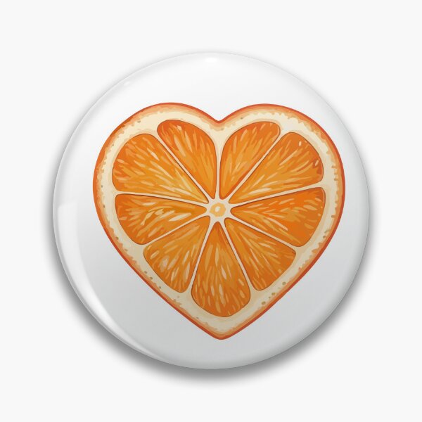 Item preview, orange heart designed and sold by Borublue.