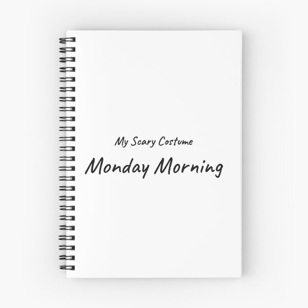 Item preview, My Scary Costume Is Monday Morning Funny Halloween Tee designed and sold by low battery meme design.