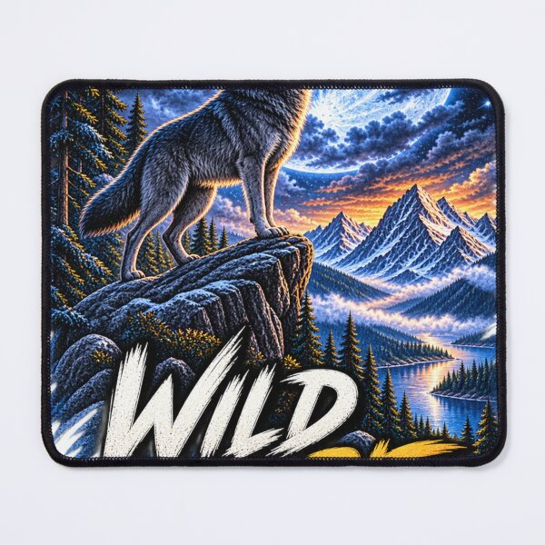 Item preview, Wild Spirit Wolf Mountain Moon Wilderness designed and sold by Print Print On.