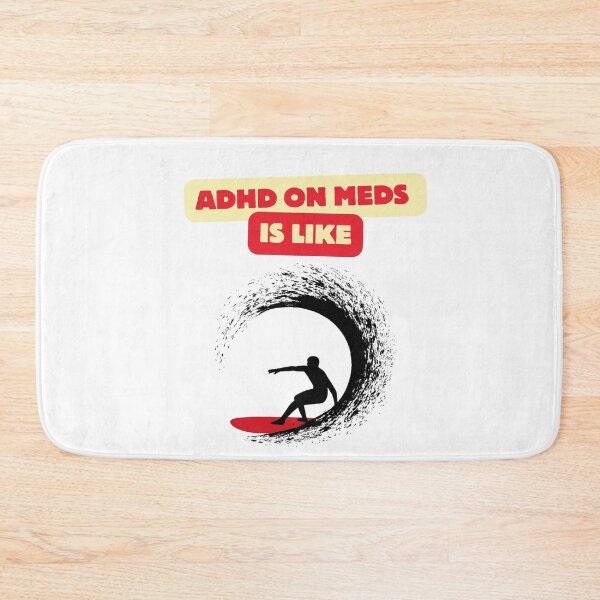 Item preview, ADHD on meds is like surfing. designed and sold by Neurospicy Trolls.