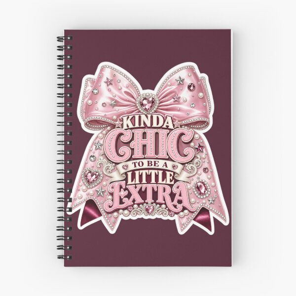 Item preview, Kinda Chic To Be A Little Extra Pink Bow Coquette Glam Aesthetic designed and sold by MuseAI.