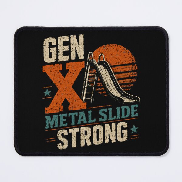 Item preview, Gen X Metal Slide Strong Generation X Childhood Memories Vintage Playground Retro Youth designed and sold by HumansStuck12.