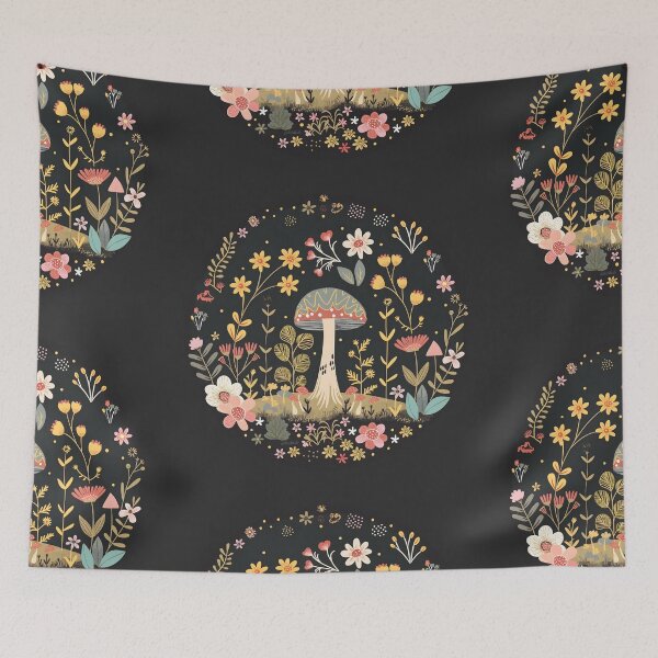 Item preview, Scandinavian Folk Art, Botanical Flowers designed and sold by xiao xuans.