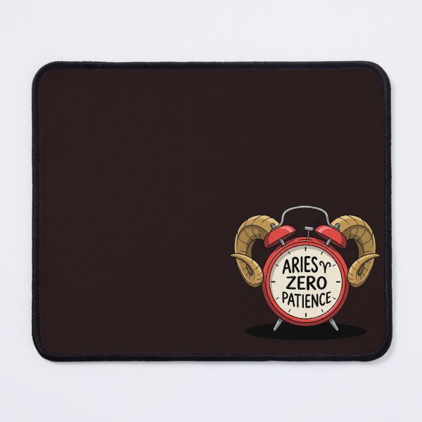 Item preview, Funny Aries Zero Patience Zodiac Design designed and sold by Rare By Hero.