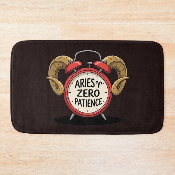Item preview, Funny Aries Zero Patience Zodiac Design designed and sold by Rare By Hero.