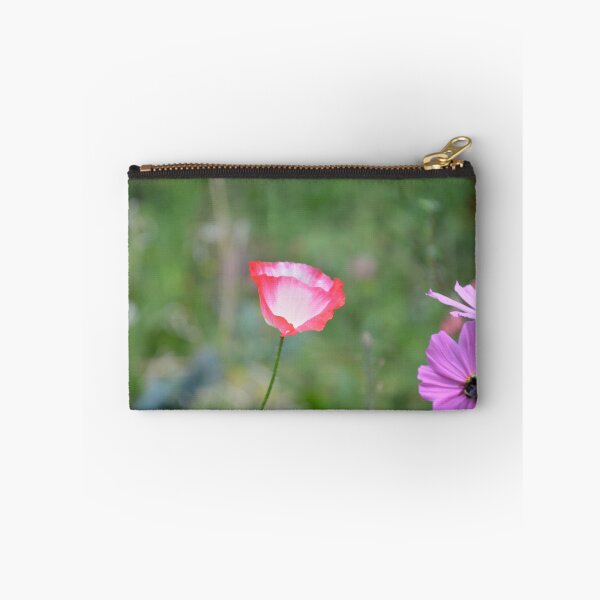Item preview, Bicolor Pink Poppy and Purple Cosmos designed and sold by MiraNadaPrints.