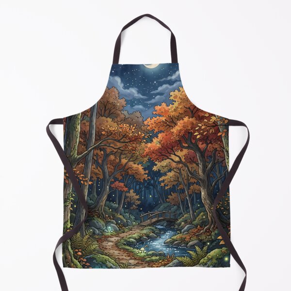 Item preview, 80s Retro Anime Forest Landscape | Autumn, Fall designed and sold by Animania-AnimeS.