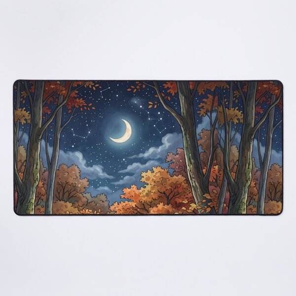 Item preview, 80s Retro Anime Forest Landscape | Autumn, Fall designed and sold by Animania-AnimeS.