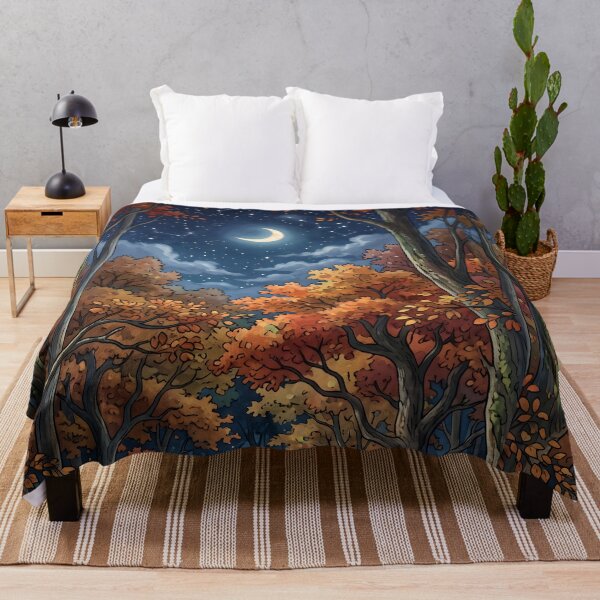 Item preview, 80s Retro Anime Forest Landscape | Autumn, Fall designed and sold by Animania-AnimeS.
