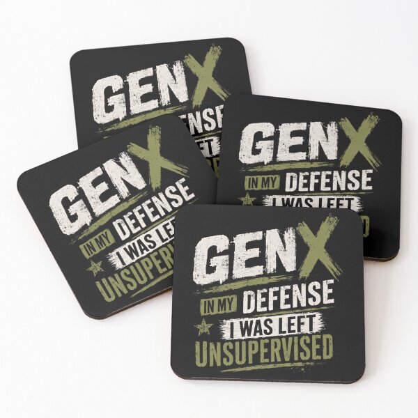 Item preview, Gen X In My Defense I Was Left Unsupervised Generation X Humor Sarcasm designed and sold by HumansStuck12.