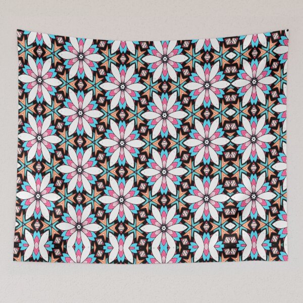Item preview, Retro inspired floral design  designed and sold by PoloPrintsUK.