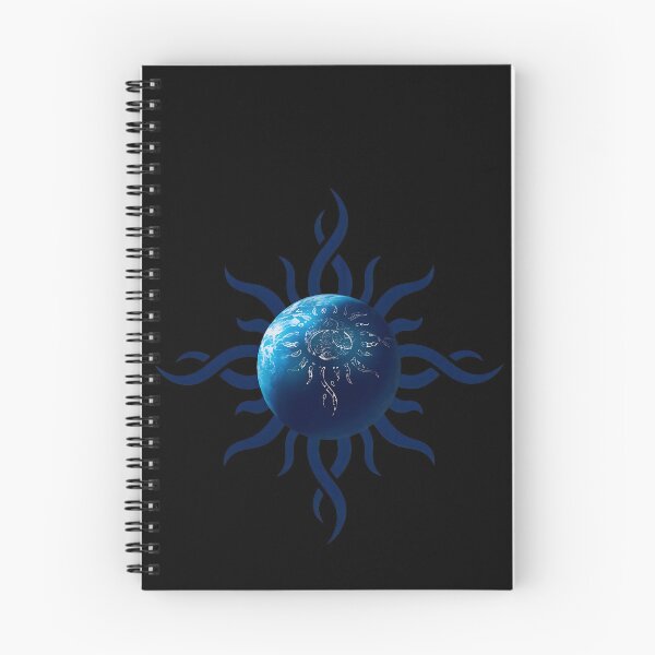 Item preview, Abstract Blue Sun Celestial Tribal Flames -8 designed and sold by CuteBots.