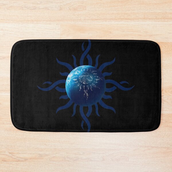 Item preview, Abstract Blue Sun Celestial Tribal Flames -8 designed and sold by CuteBots.