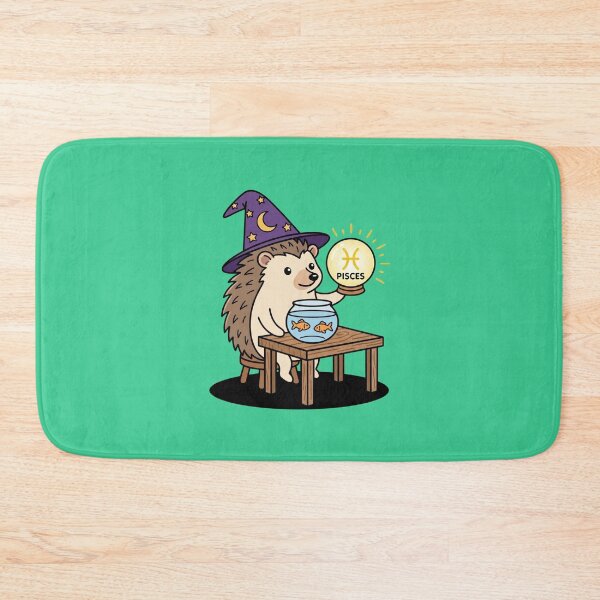 Item preview, Cute Witchy Pisces Wizard Hedgehog Art designed and sold by Rare By Hero.