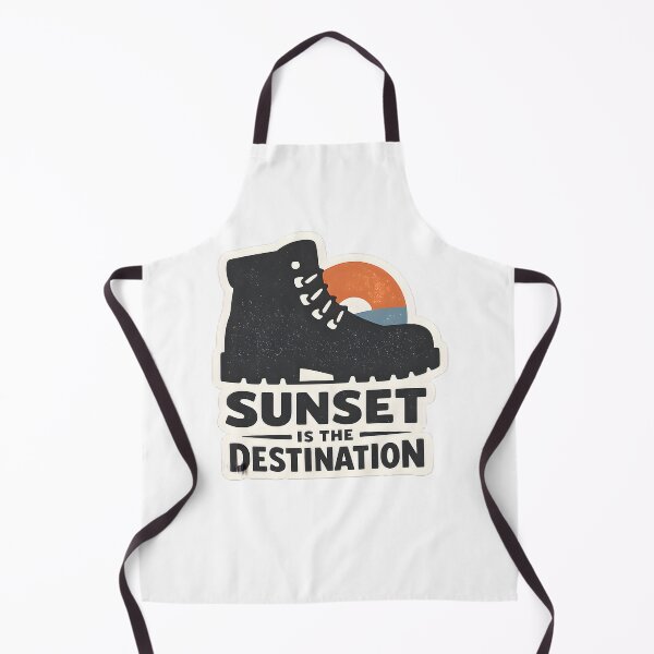 Item preview, Sunset Is The Destination Minimal Hiking Design designed and sold by Naviora.