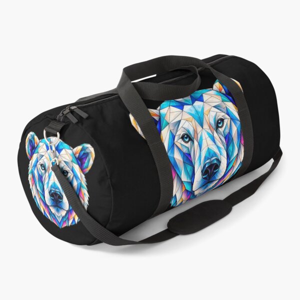 Item preview, Geometric Blue Polar Bear: Arctic Animal Art, for Wildlife & Nature Lovers designed and sold by Geometric Art..