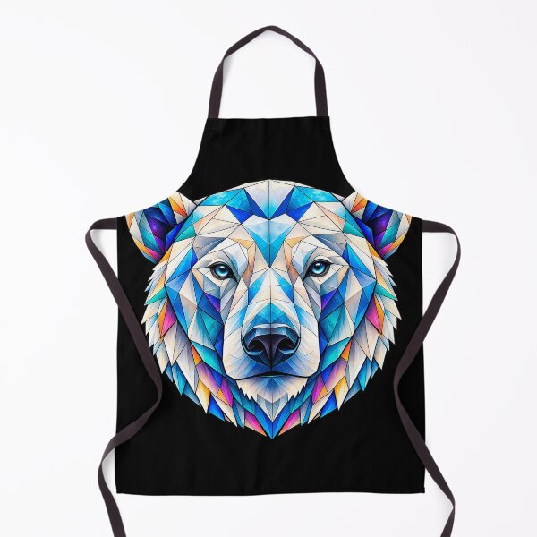 Item preview, Geometric Blue Polar Bear: Arctic Animal Art, for Wildlife & Nature Lovers designed and sold by Geometric Art..