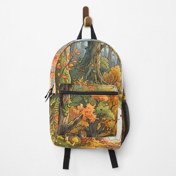 Item preview, 80s Retro Anime Forest Landscape | Autumn, Fall, Ghost, Halloween designed and sold by Animania-AnimeS.