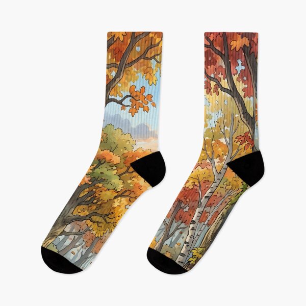 Item preview, 80s Retro Anime Forest Landscape | Autumn, Fall, Ghost, Halloween designed and sold by Animania-AnimeS.