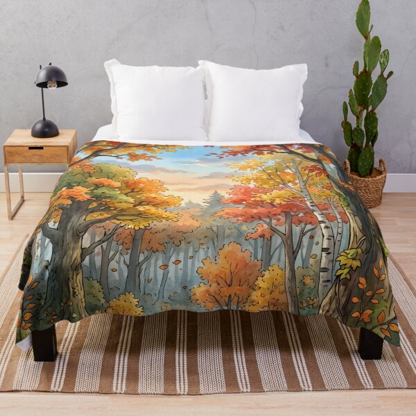 Item preview, 80s Retro Anime Forest Landscape | Autumn, Fall, Ghost, Halloween designed and sold by Animania-AnimeS.