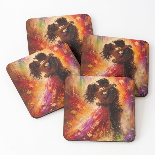 Item preview, Romantic Couple Embracing Abstract Painting designed and sold by Joey Santiago.
