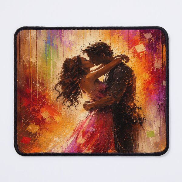 Item preview, Romantic Couple Embracing Abstract Painting designed and sold by Joey Santiago.