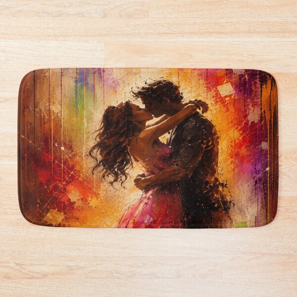 Item preview, Romantic Couple Embracing Abstract Painting designed and sold by Joey Santiago.