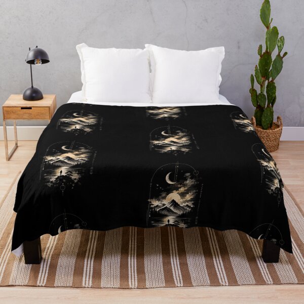 Item preview, Mountain Moon Landscape – Discover Yourself Aesthetic designed and sold by LunaVales.