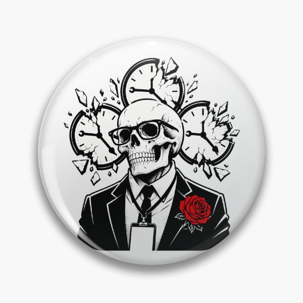 Item preview, Dead Inside Office Skull Corporate Burnout Humor designed and sold by chattsuede.
