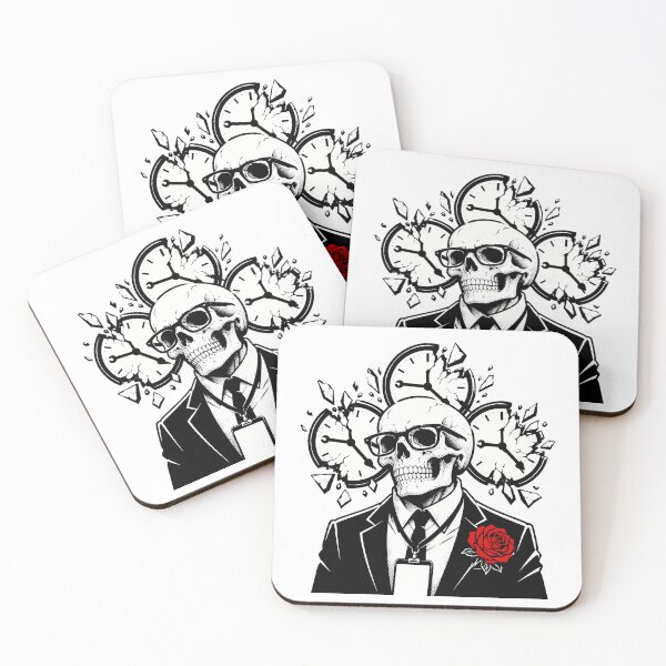 Item preview, Dead Inside Office Skull Corporate Burnout Humor designed and sold by chattsuede.