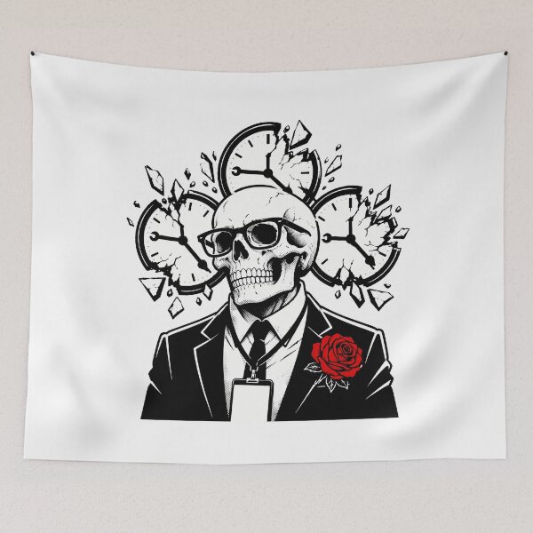Item preview, Dead Inside Office Skull Corporate Burnout Humor designed and sold by chattsuede.