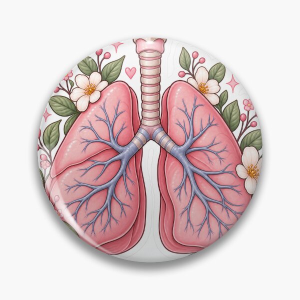 Item preview, Cute Anatomical Lungs Sticker – Medical Student Aesthetic designed and sold by saraharantes.