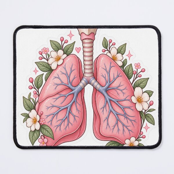 Item preview, Cute Anatomical Lungs Sticker – Medical Student Aesthetic designed and sold by saraharantes.