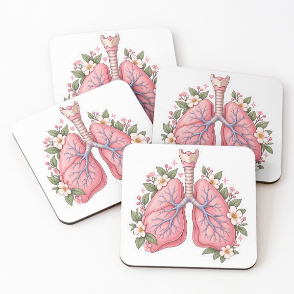 Item preview, Cute Anatomical Lungs Sticker – Medical Student Aesthetic designed and sold by saraharantes.