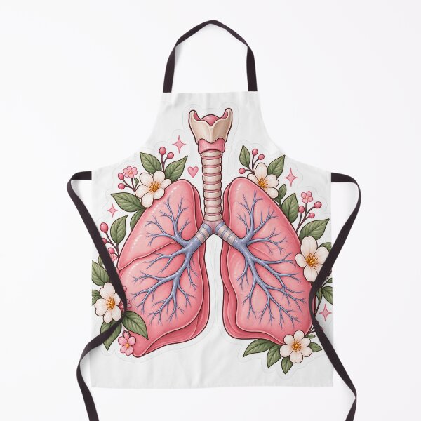 Item preview, Cute Anatomical Lungs Sticker – Medical Student Aesthetic designed and sold by saraharantes.