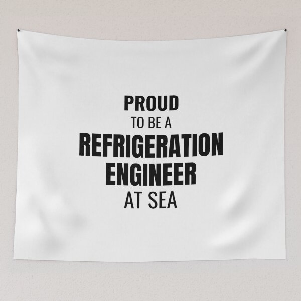Item preview, Proud to be a Refrigeration Engineer at Sea (Black) designed and sold by ShipCrewNation.