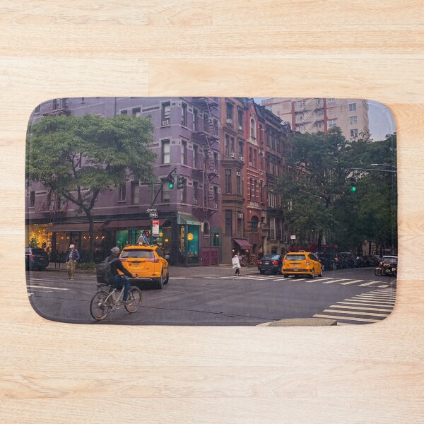 Item preview, Upper West Side Yellow Cabs Biker Manhattan NYC designed and sold by eleonoraingrid.