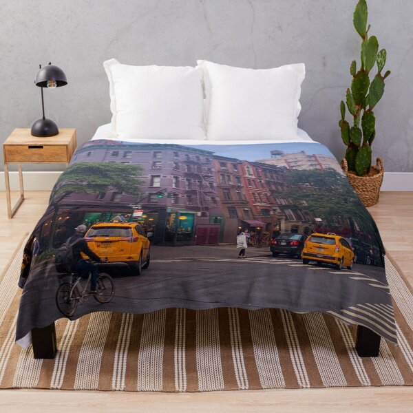 Item preview, Upper West Side Yellow Cabs Biker Manhattan NYC designed and sold by eleonoraingrid.