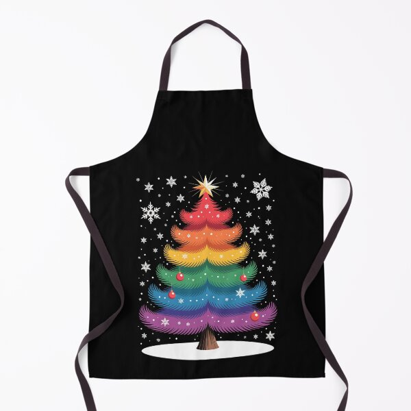 Item preview, Rainbow Christmas Tree with Snowflakes designed and sold by jkrphoto.