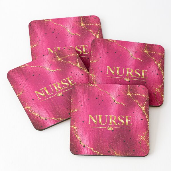 Item preview, Hot Pink Metallic Nurse  – Gold Glam Nurse Design designed and sold by HO•Designs.