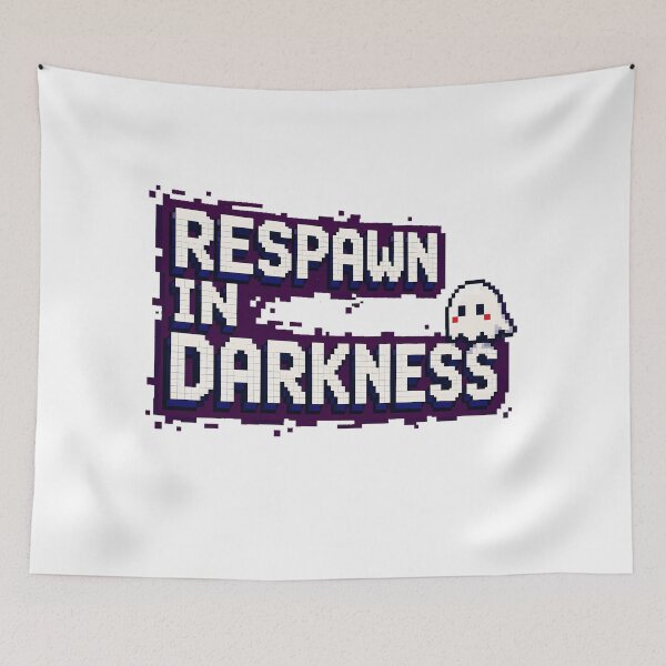 Item preview, Spooky Pixel Ghost Respawn In Darkness Arcade Gamer designed and sold by chattsuede.