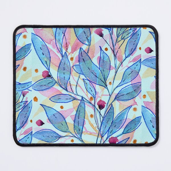 Item preview, A Garden Written in Blue, Metallic Botanical Watercolour designed and sold by ArithraStudio.