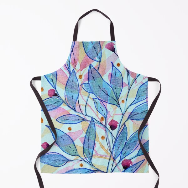 Item preview, A Garden Written in Blue, Metallic Botanical Watercolour designed and sold by ArithraStudio.