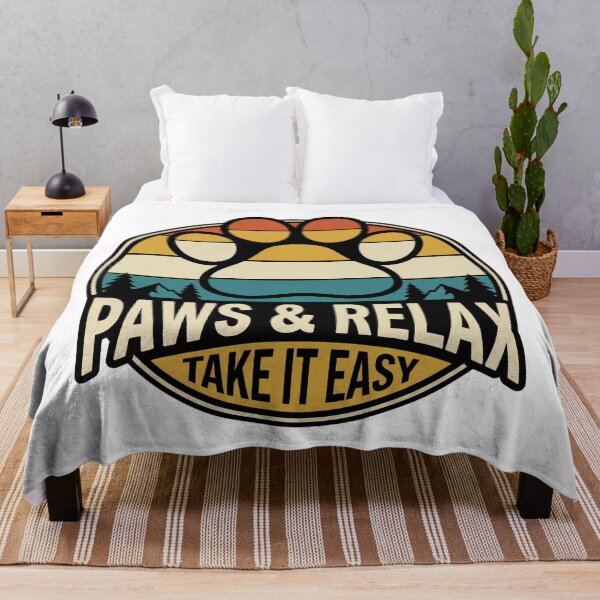 Item preview, funny paws and relax take it easy vintage mountain dog lover designed and sold by ArtDesignTp.