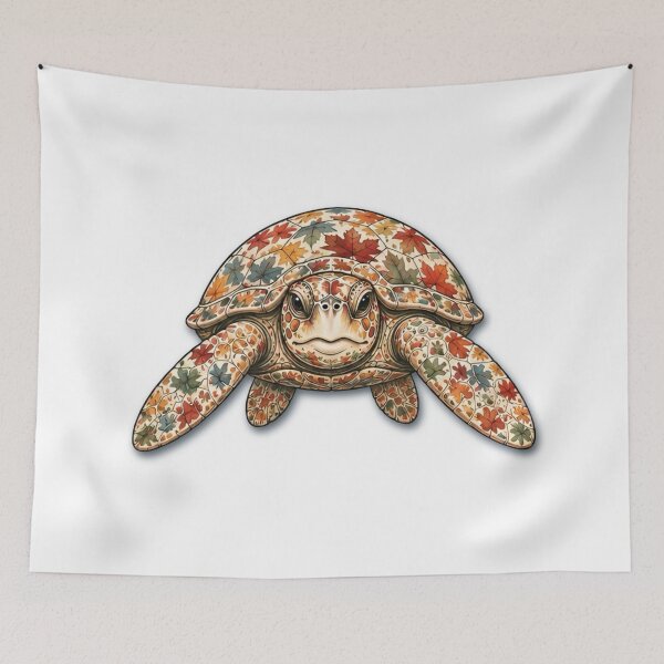 Item preview, Maple Turtle | Ocean Autumn Maples Art Collection designed and sold by Zaru Art Studio.