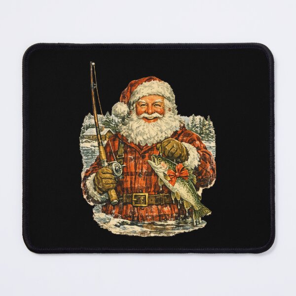 Item preview, Vintage Santa Claus Knitting Christmas Scarf Cozy Retro Gift designed and sold by Artycom.