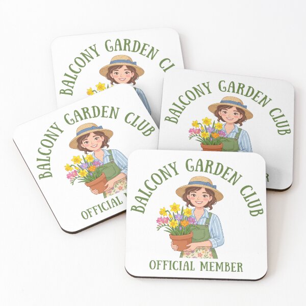 Item preview, Balcony Garden Club Official Member - Kawaii Gardener designed and sold by TontikDesign.