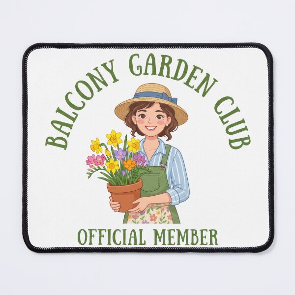 Item preview, Balcony Garden Club Official Member - Kawaii Gardener designed and sold by TontikDesign.